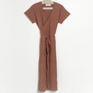PO-EM WRAP DRESS